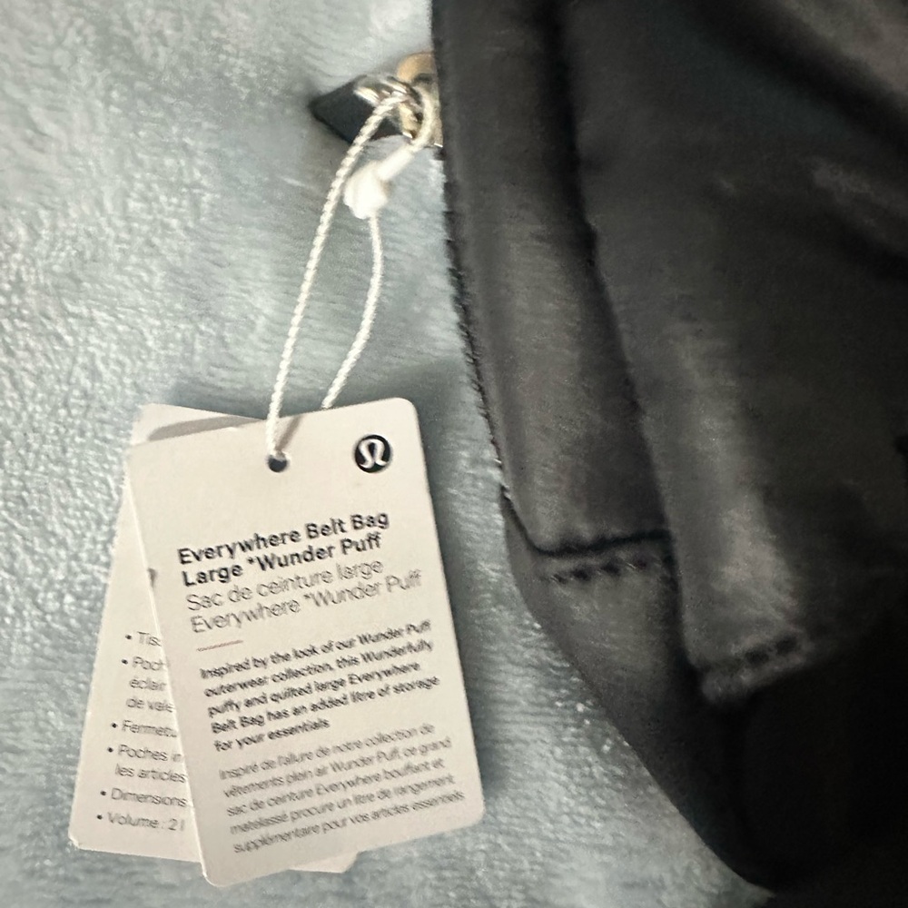 lululemon black everywhere belt bag large wunder puff - Picture 5 of 6